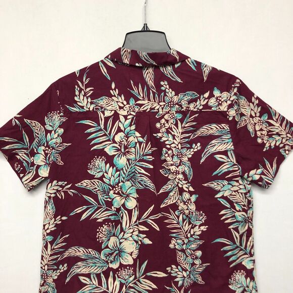 Tori Richard Uniforms Women Hawaiian Button Shirt Top Size Large Floral B260 -29 - Picture 10 of 12